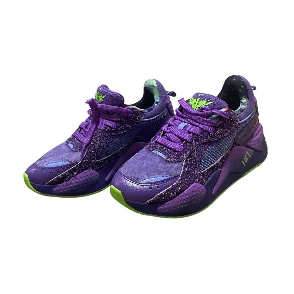 Puma RS-Z LaMelo Ball 1 of 1 Rare Purple Lime Green Sneakers 387028-01‎ US 4C